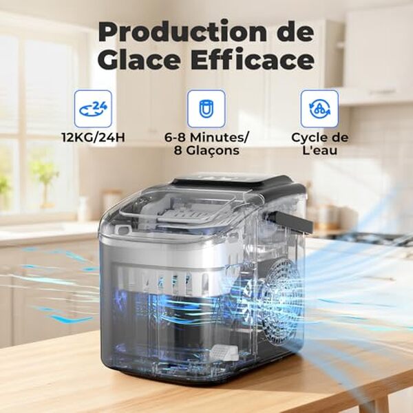 Découvrez notre test complet de la machine à glaçons portable capable de produire 12 kg en 24h. Idéale pour vos besoins lors de soirées et événements, elle allie efficacité et praticité.
