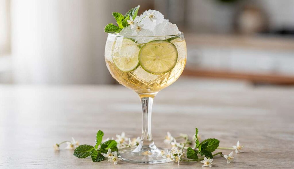 Cocktail Hugo Spritz : la recette au St-Germain