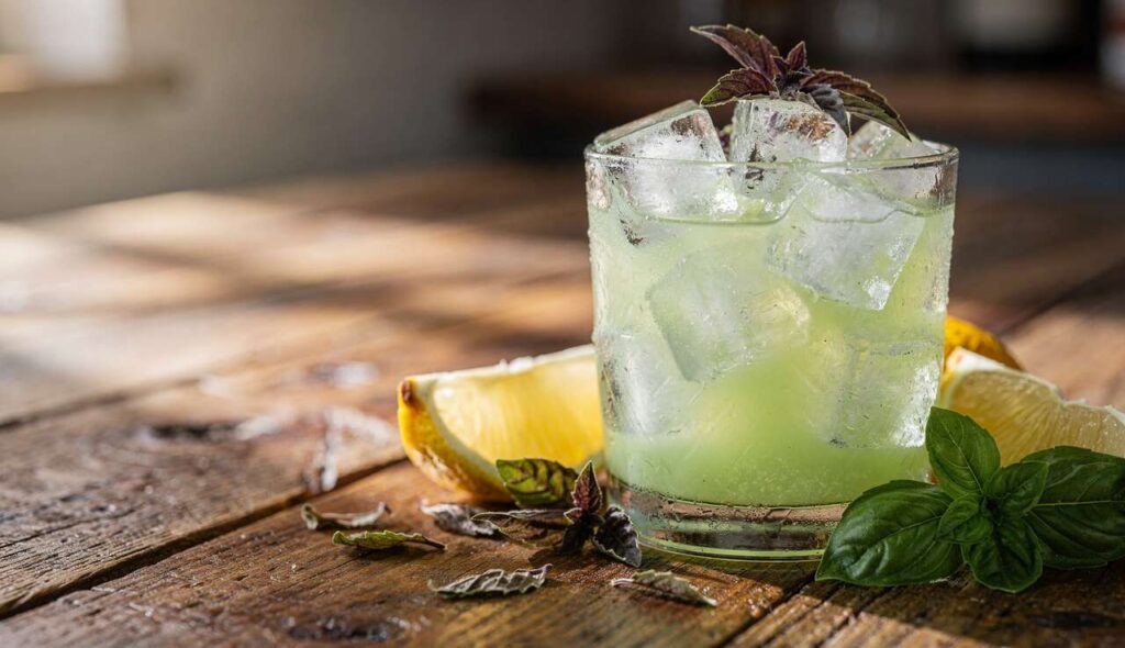 Recette du Gin Basil Smash : un Cocktail Rafraîchissant