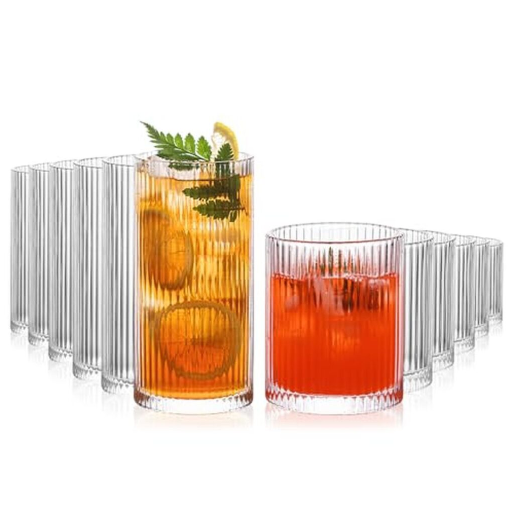 Avis sur les verres nervurés vintage Insetlan : élégance et multifonctions