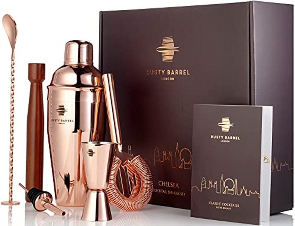 Test du kit cocktail Rusty Barrel Chelsea : élégance rose doré pour des cocktails réussis