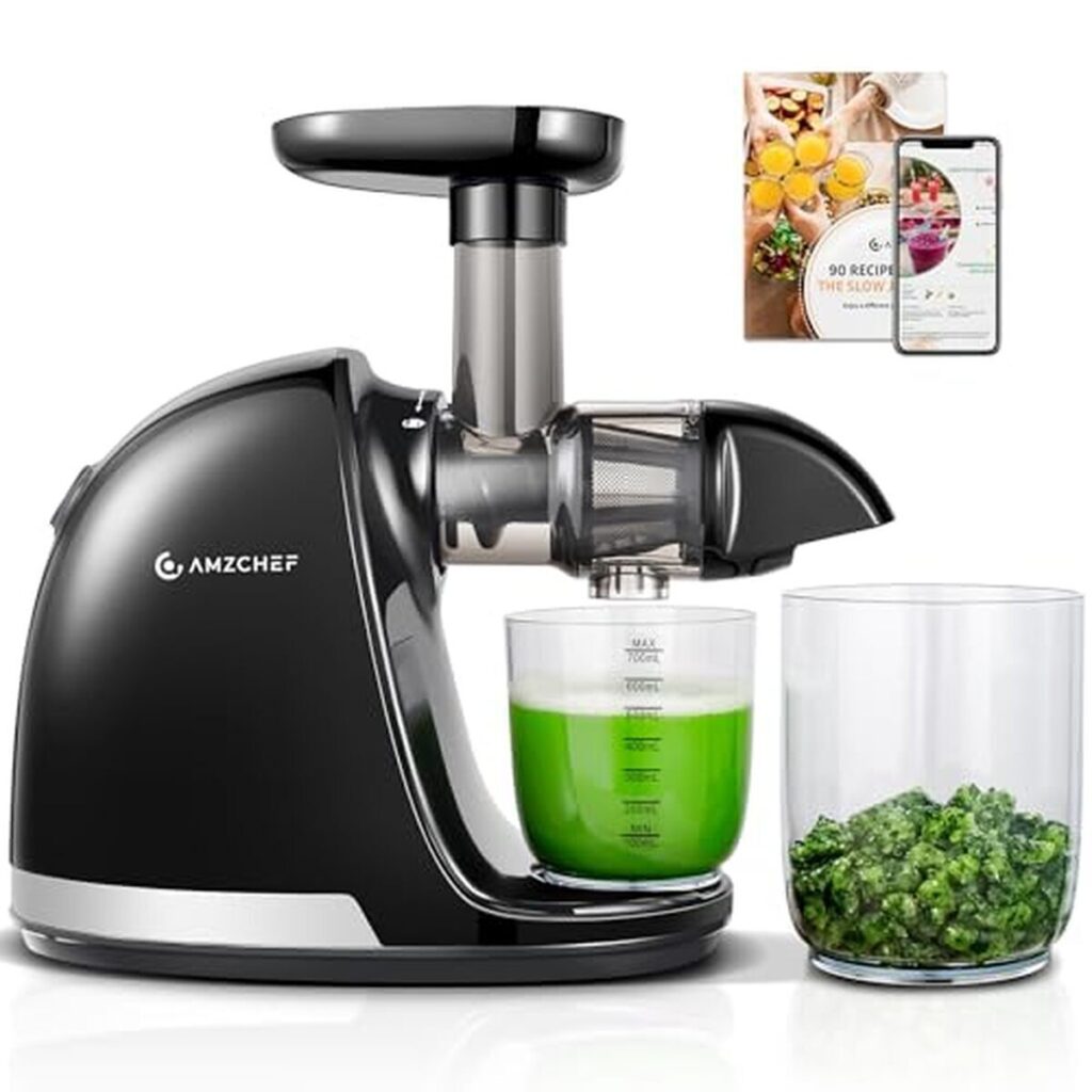 Test : extracteur de jus AMZCHEF noir mat