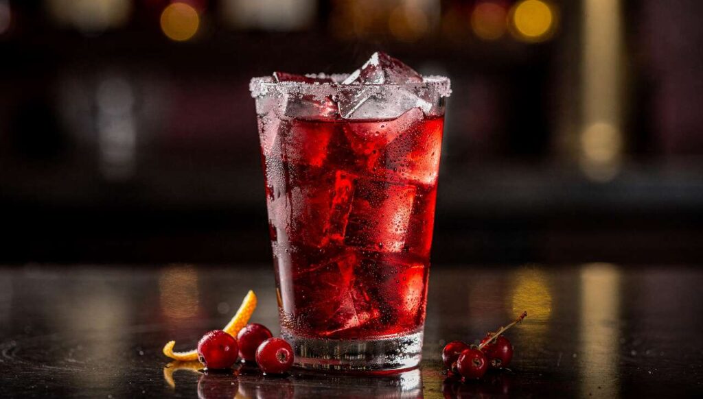 Recette cocktail mystère de minuit : vodka et fruits rouges