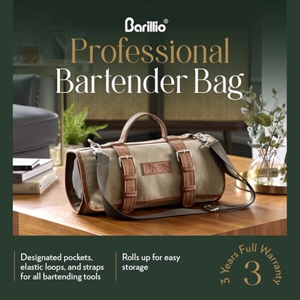Découvrez notre test du sac de barman en toile cirée par Barillio : design, durabilité et praticité au rendez-vous pour accompagner vos soirées cocktails.