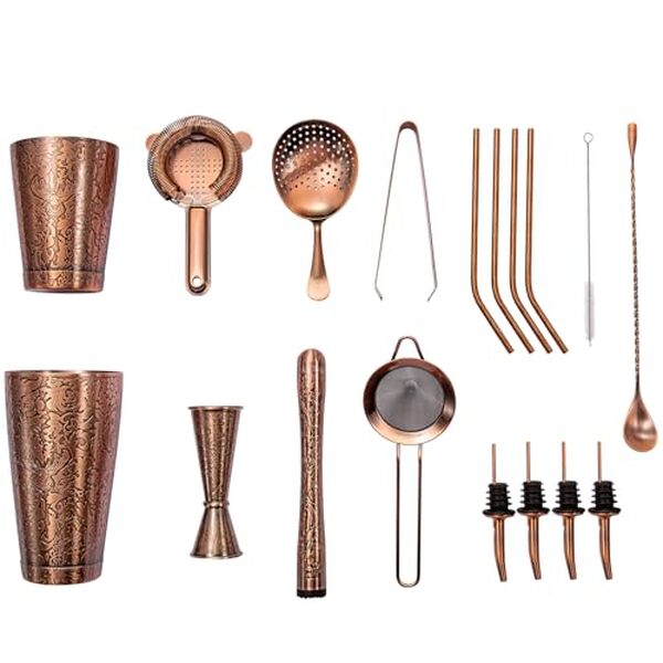 Découvrez notre test détaillé du shaker à cocktail boston sky fish® en cuivre antique avec kit 18 pièces. Explorez ses caractéristiques, avantages, et pourquoi il est indispensable pour les amateurs de cocktails.