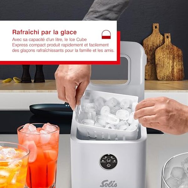 Découvrez notre test complet de la machine à glaçons Solis Ice Cube Express : performance, rapidité et réglabilité pour des glaçons parfaits à chaque fois.