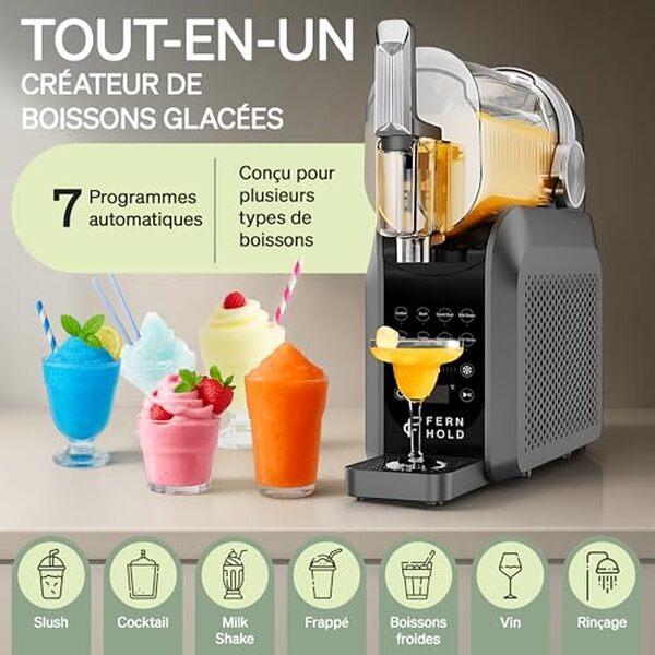 Découvrez notre test détaillé de la machine à granités FERNHOLD 1, 8 L avec écran LED tactile : performances, programmes intelligents et verdict final pour vos besoins. 