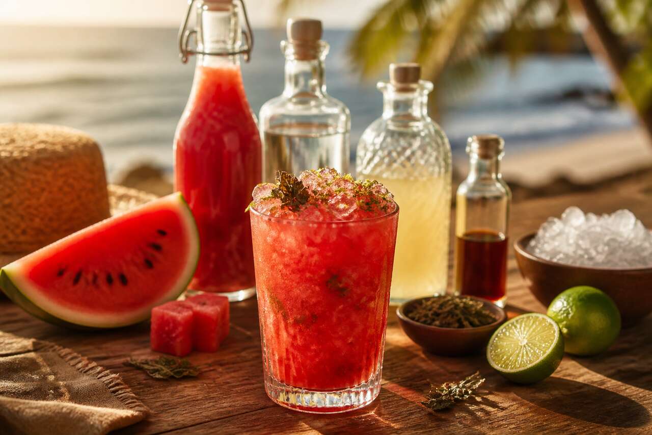 Recette de mojito pastèque et basilic : ode à l'été