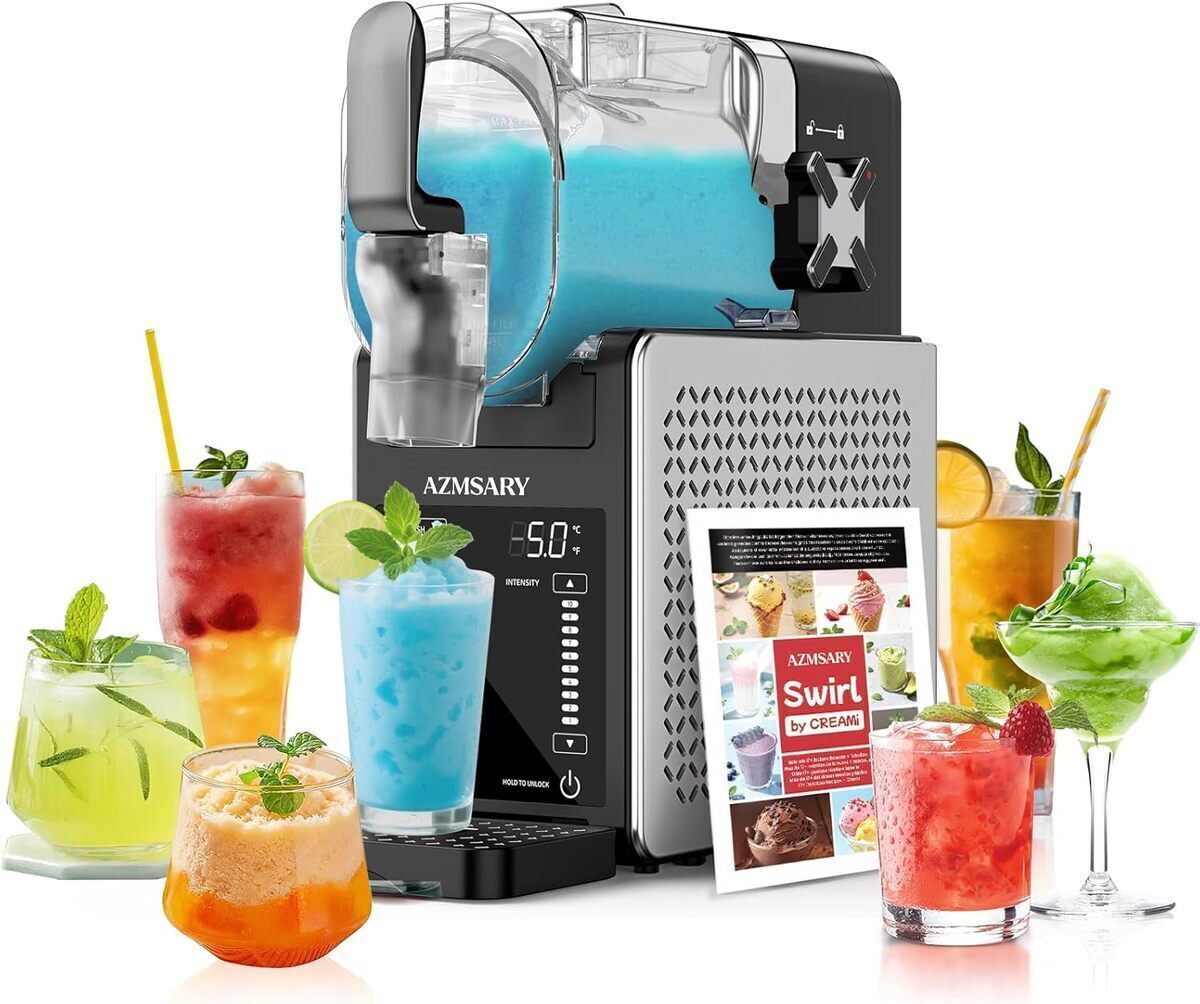 Test de la machine à slushie Azmsary 2, 5 L : 6 programmes avec écran led