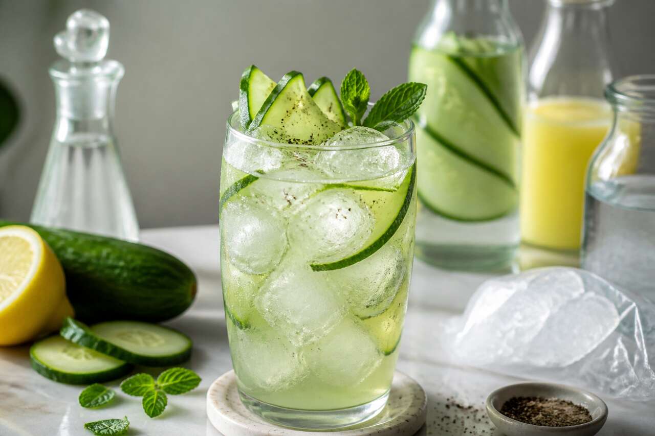 Recette du cocktail gin and cucumber