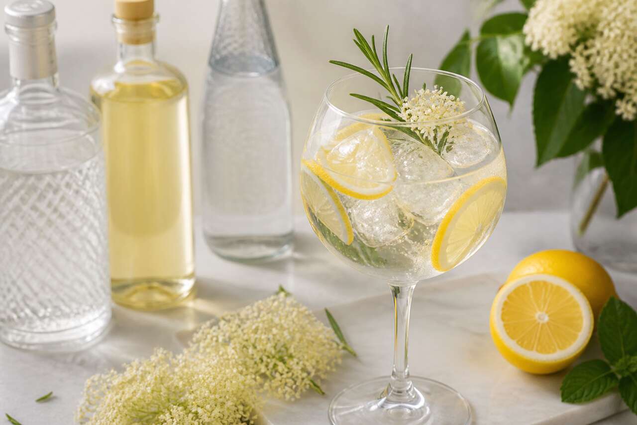 Recette du cocktail Elderflower gin tonic
