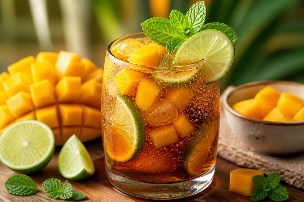 Recette du cocktail mango rum and coke
