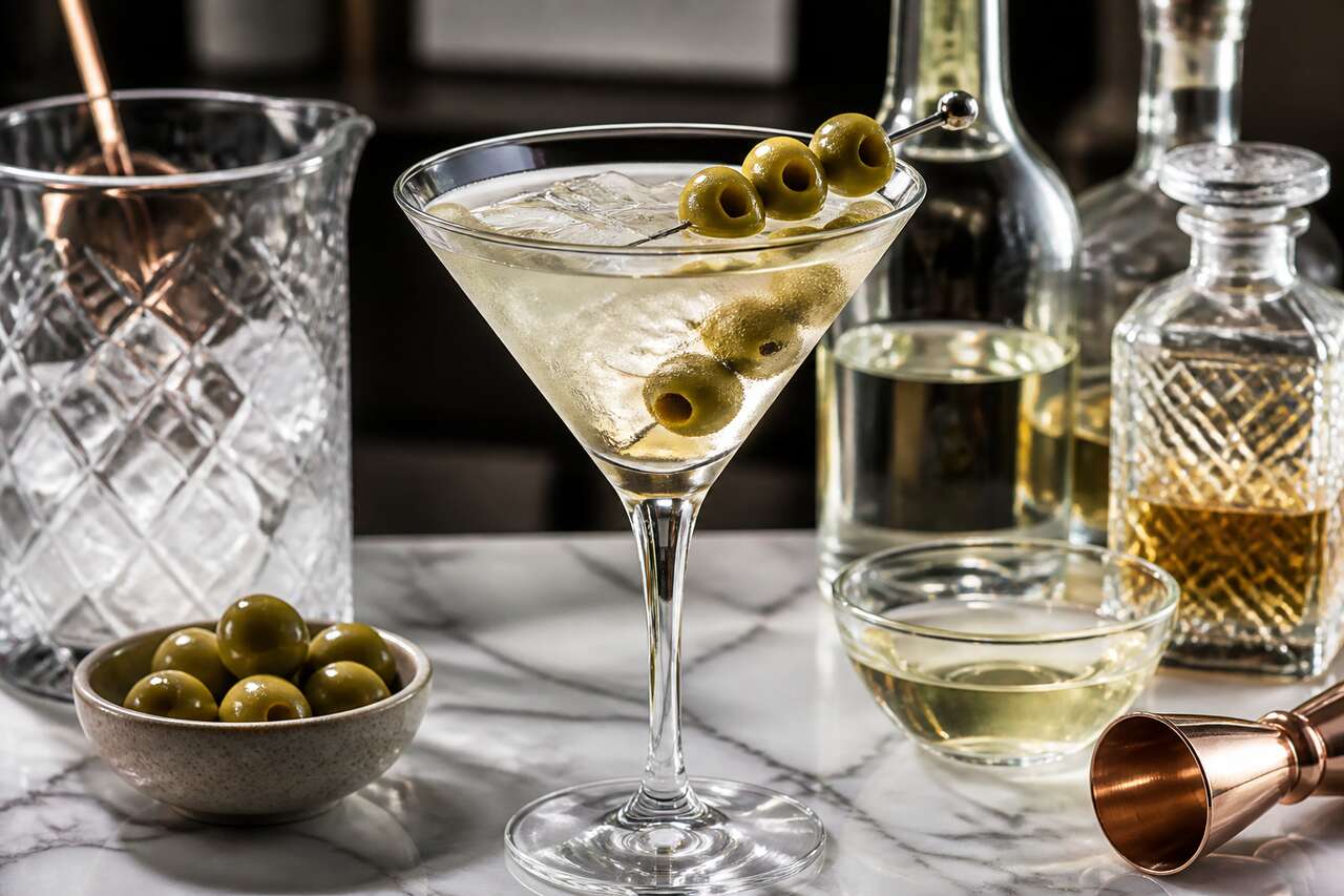 Recette du Dirty Martini : le cocktail classique revisité