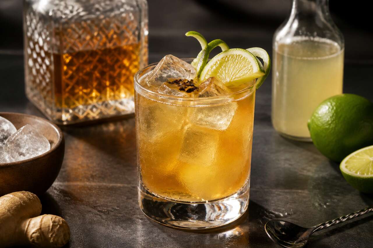Recette du cocktail Rye Ginger