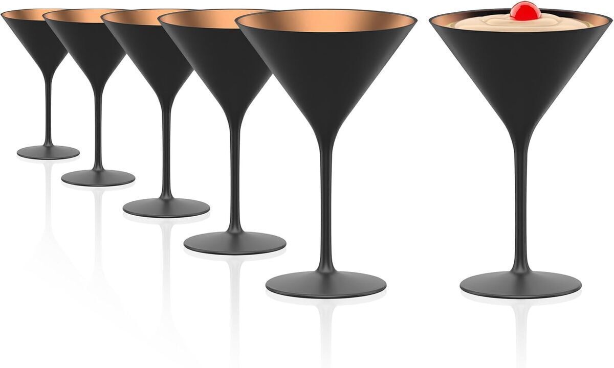 Avis sur les verres à cocktail elements noir/bronze stölzle lausitz
