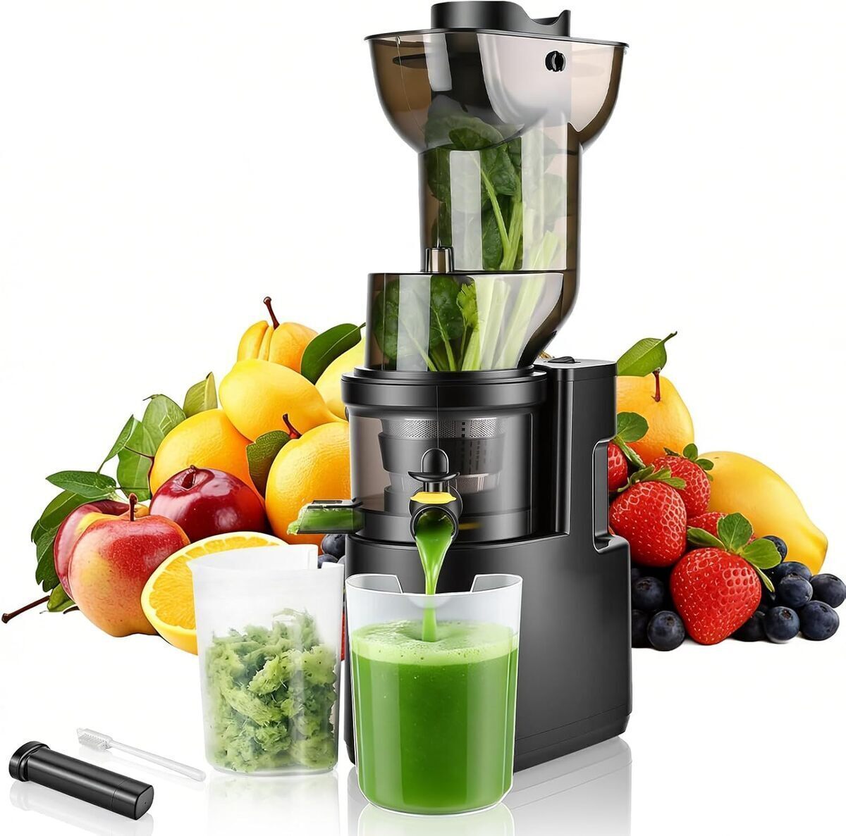 Test : extracteur de jus Rawhui 500W, grande ouverture 98mm