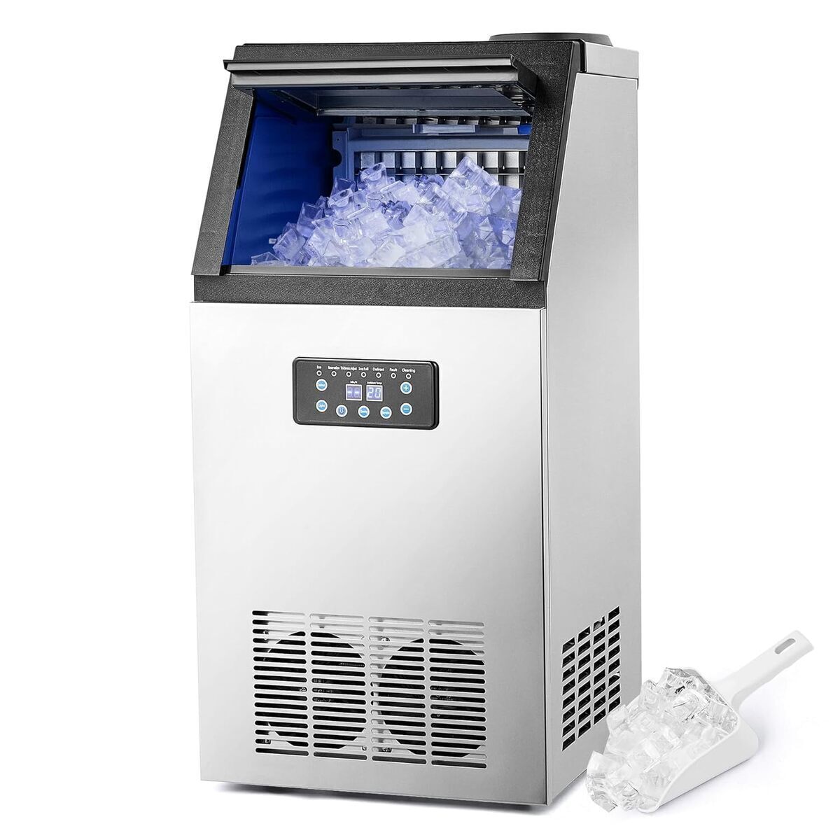 Test : machine à glaçons commerciale Creworks 480W - efficacité 73kg/24h