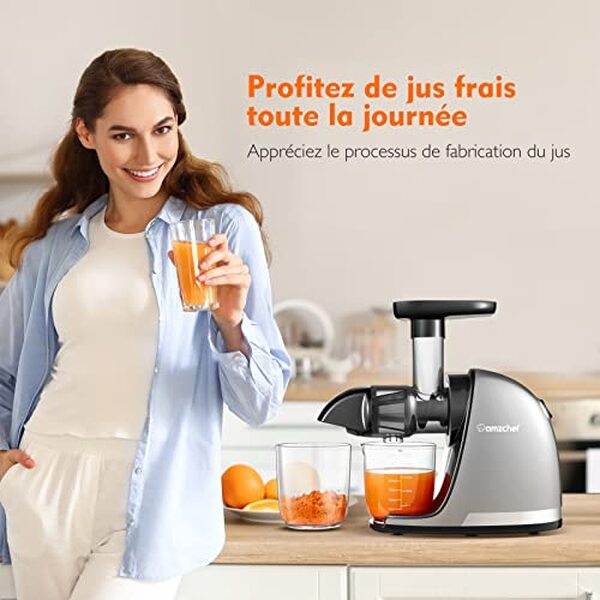 Découvrez notre test complet de l'extracteur de jus AMZCHEF argent : performance exceptionnelle, innovation technologique et qualité supérieure pour des jus frais et sains. 