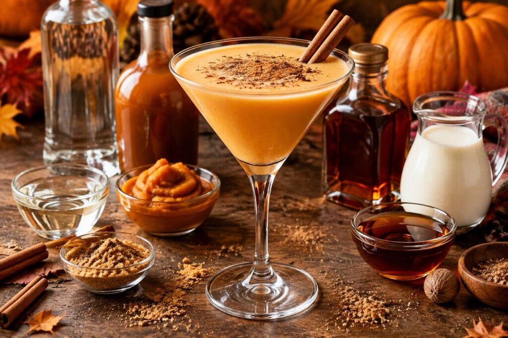 Recette du martini épicé à la citrouille : le cocktail automnal parfait