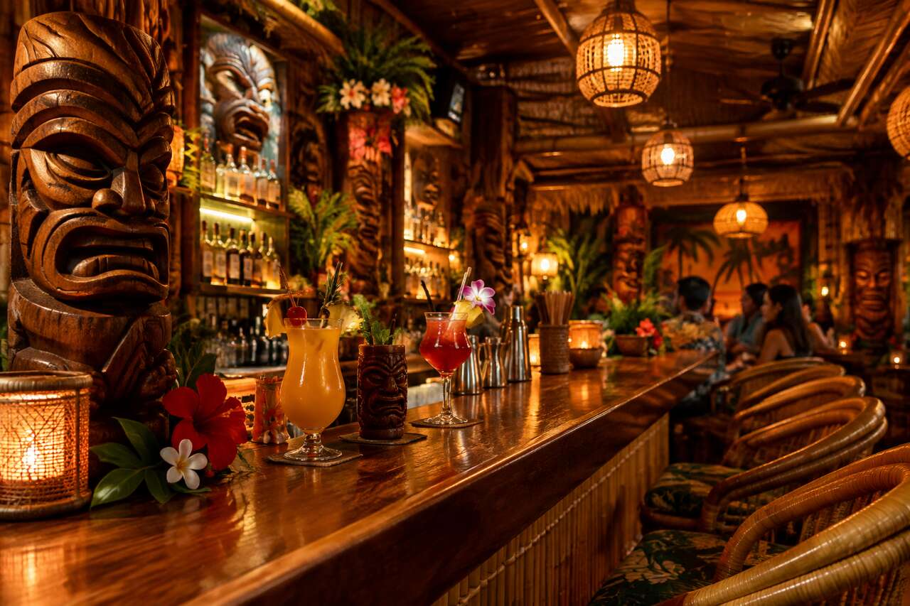 Naissance des tiki bars et âge d’or américain Naissance des tiki bars et âge d’or américain