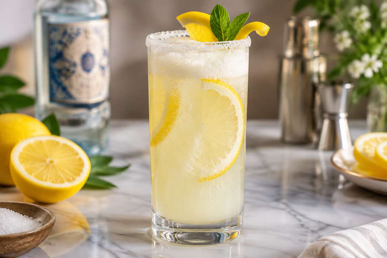 Recette du Royal Gin Fizz : le cocktail pétillant au gin