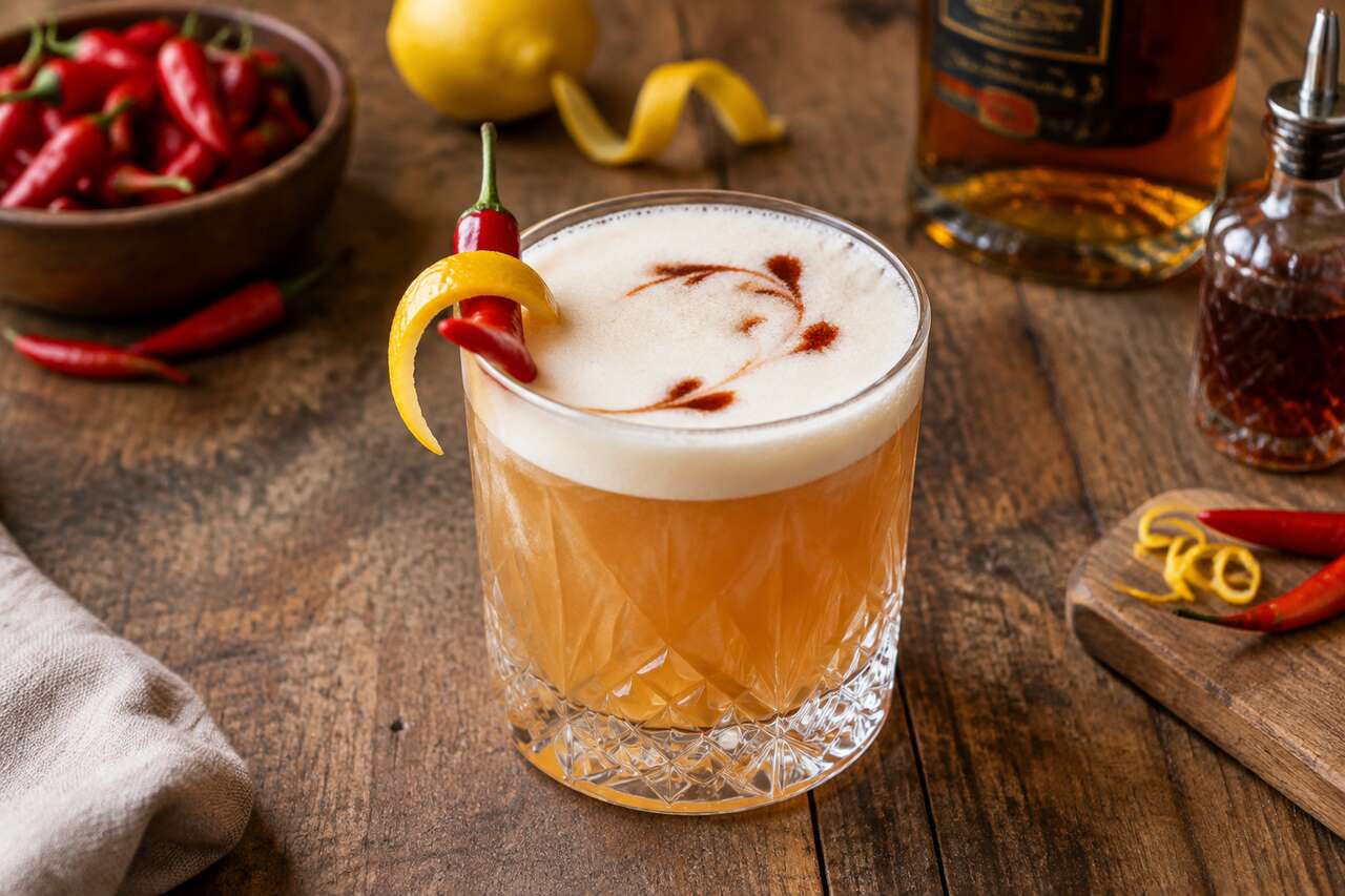 Recette du spicy rum sour : le cocktail épicé au rhum