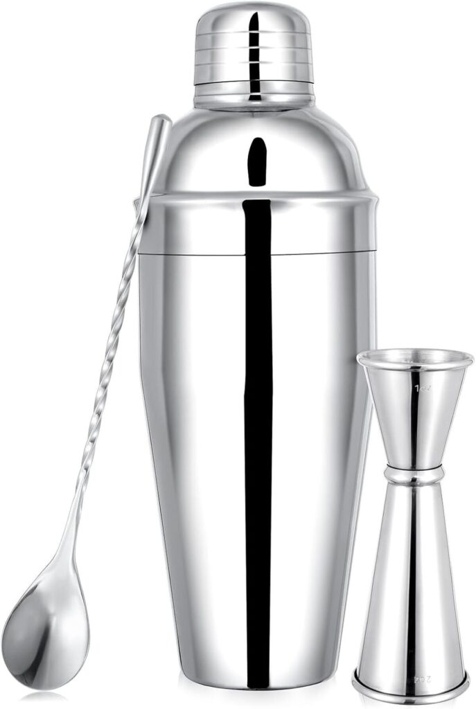 Test du shaker à cocktail BARsics en acier inoxydable de 680, 4 g