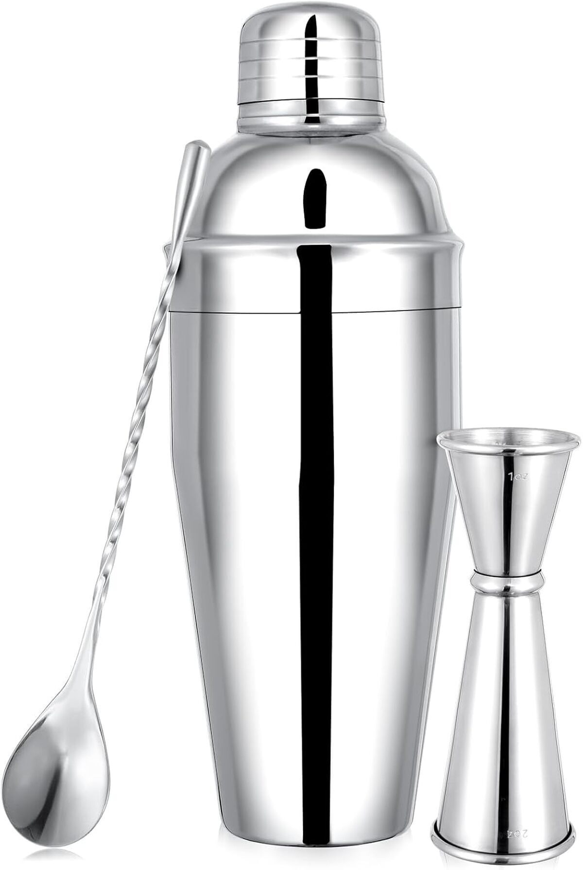 Test du shaker à cocktail BARsics en acier inoxydable de 680, 4 g