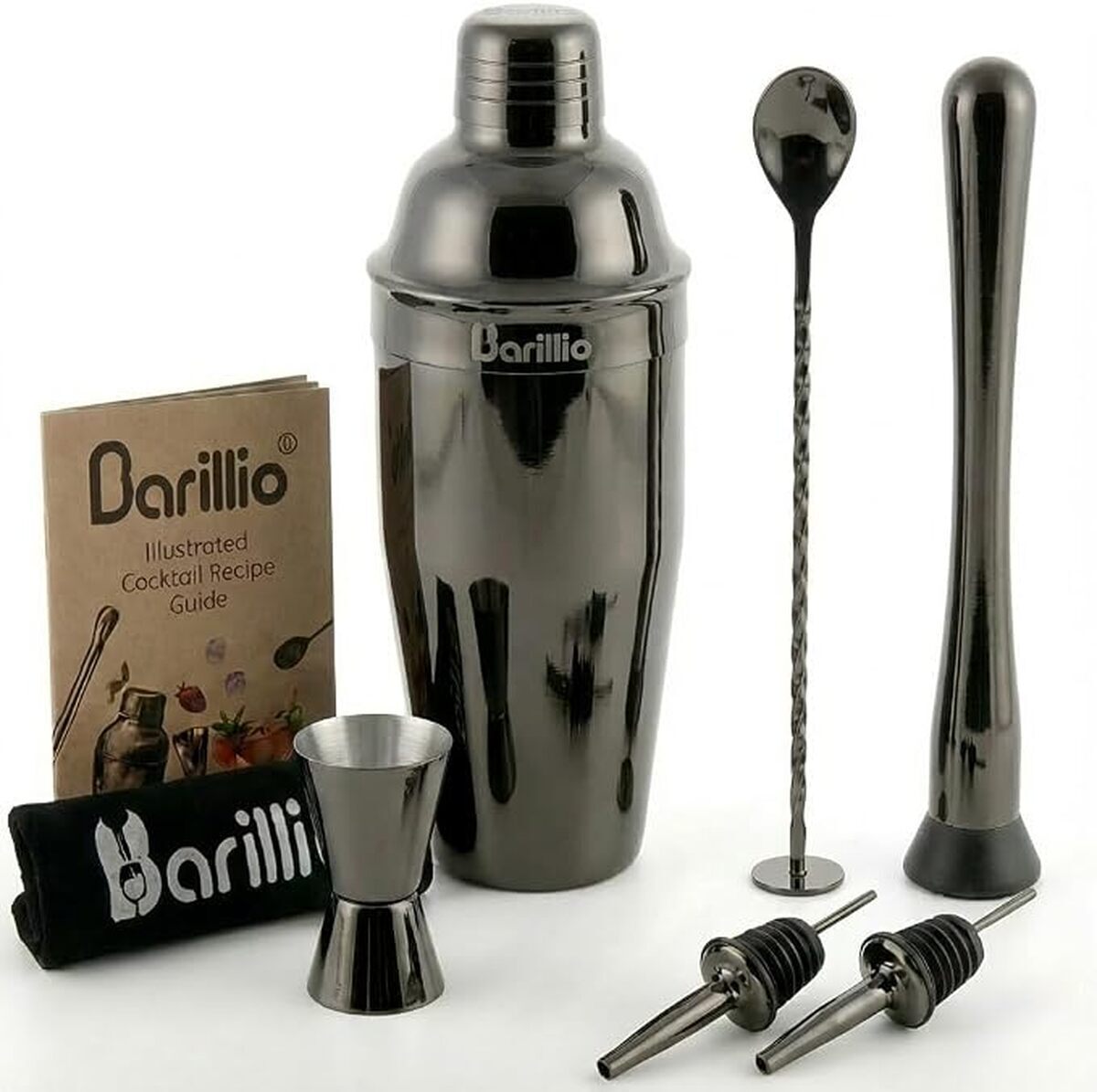 Test : ensemble shaker Barillio Elite pour barman en inox