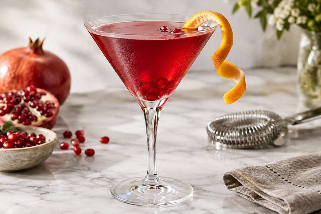 Recette du Pomegranate Martini : le cocktail à la grenade