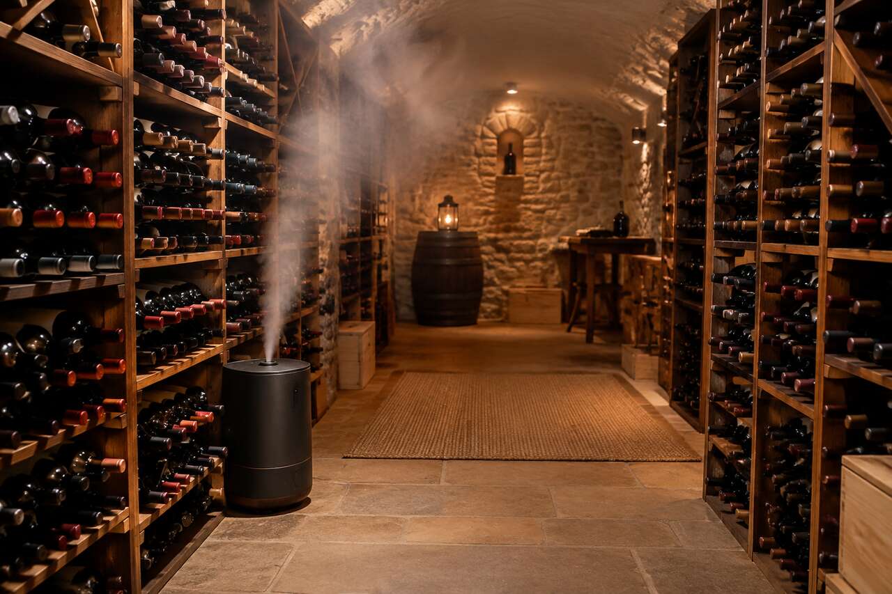 Temp&eacute;rature et hygrom&eacute;trie id&eacute;ales en cave &agrave; vin
