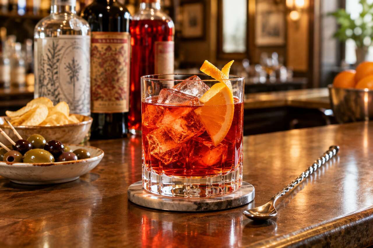 Recette Negroni : cocktail apéritif parfait