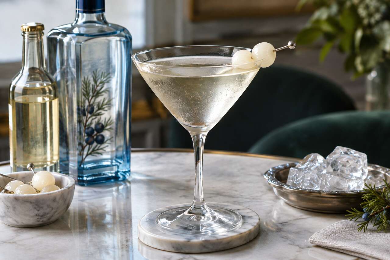 Recette du Gibson dry martini