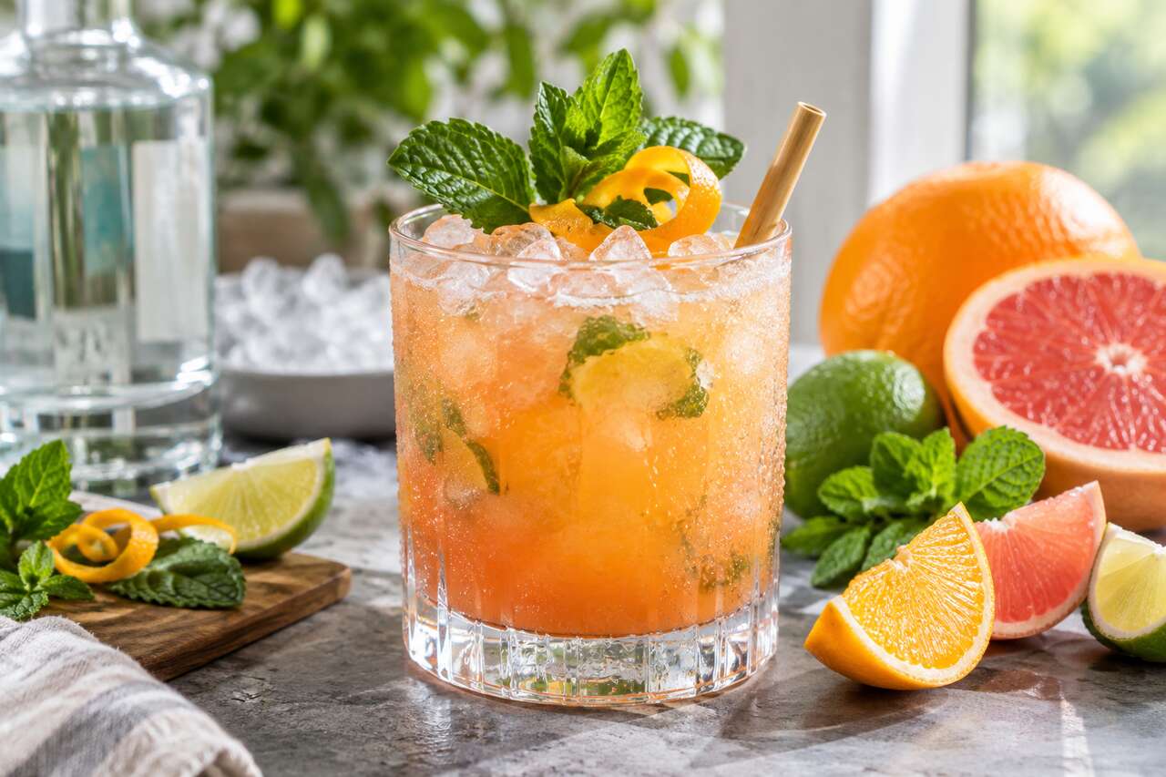 Recette du cocktail Gin and Juice amélioré
